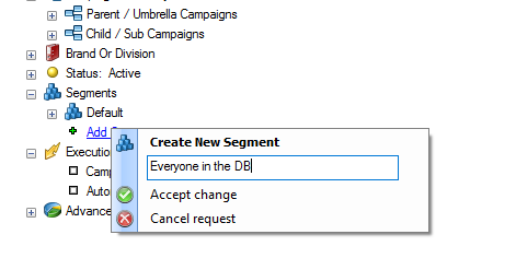 You can also add a Segment from the selections tab: New Segment.